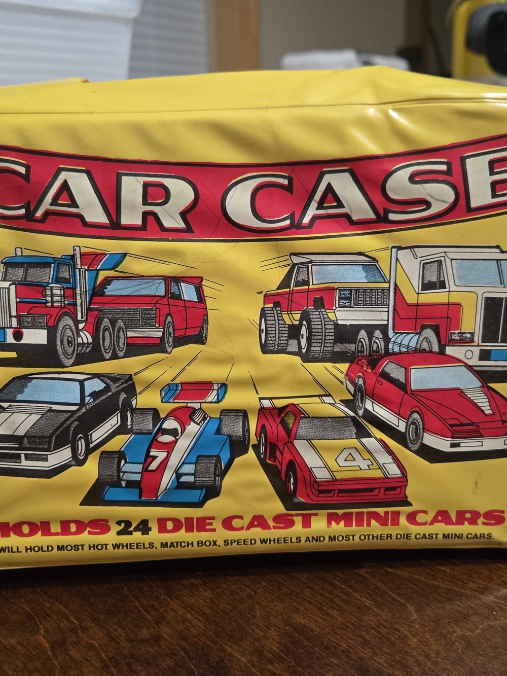 Car Case Die-Cast Mini Car Storage - Yellow